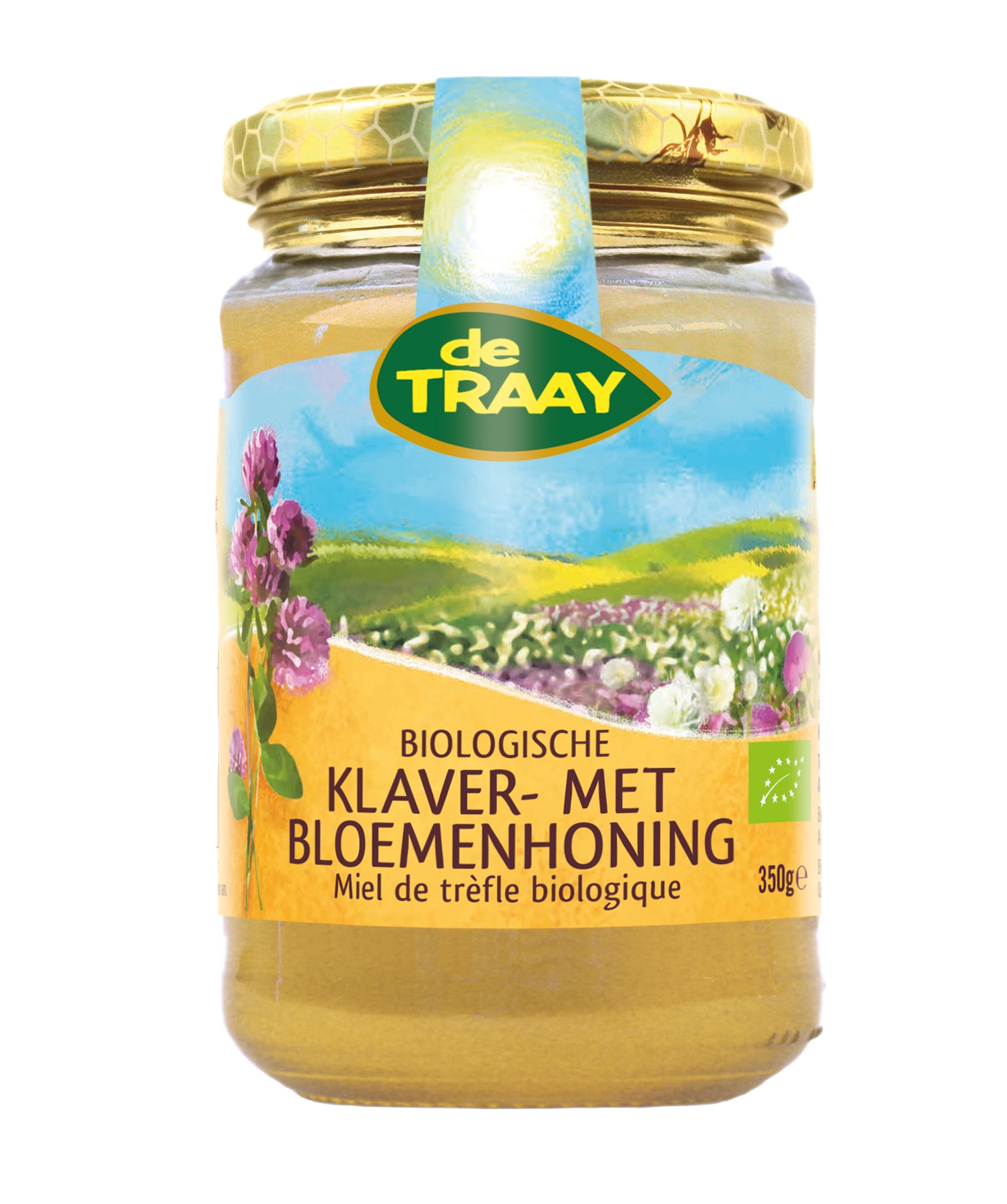 Biologischer Klee mit Blütenhonig